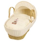Clair de lune Tippy Tumble Moses Basket, Palm Cream