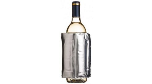 Image of Bar Craft Silver Wrap Around Silver Wine Cooler