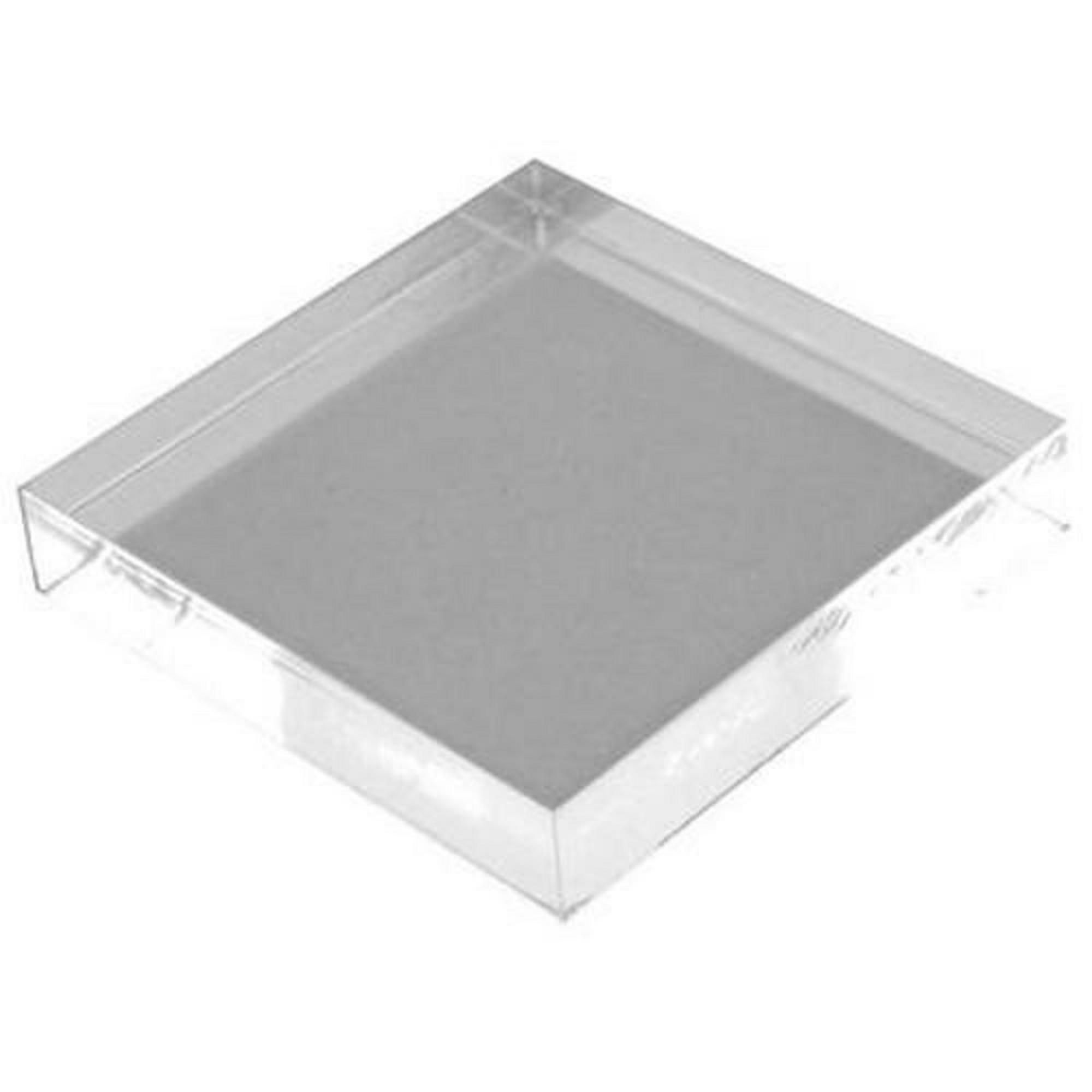 Clear Acrylic Stamp Block 51mm x 51mm x 10mm deep