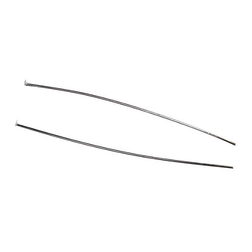 Image of Flat End Head Pin Hard - Silver - 100 Pack