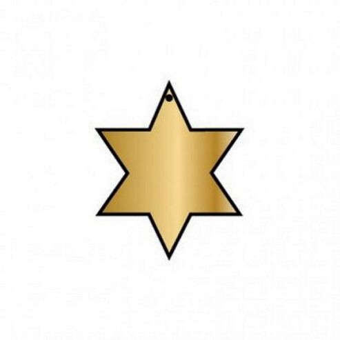 Image of Copper Blank Cb26 Star Pendant Pack Of 5