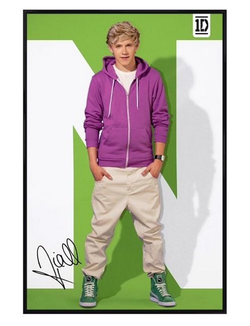 Image of Gloss Black Framed One Direction Young Niall Horan Poster
