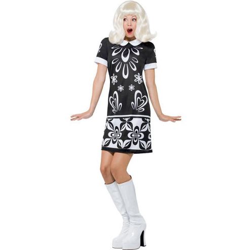 Image of Monochrome Missy - Adult Costume Size: 8-10