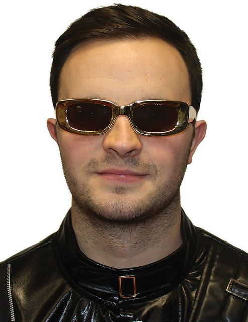 Image of Silver Rectangular Glasses