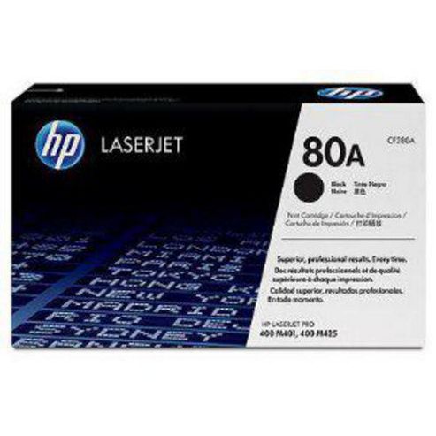 Image of Hewlett-packard 80a Smart Print Cartridge For Hp Laserjet Pro 400 M401/m425 Series Laser Printers - Black