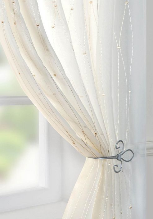 Image of Harmony Voile Curtain Panel - Cream