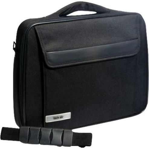 Image of Techair Tan1103 Classic 1 Compartment Clam Case (black) For 15.6 Inch Laptops