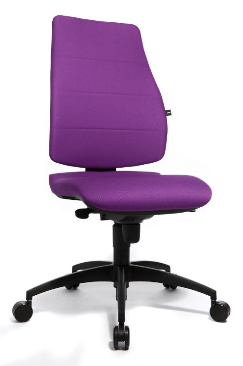 Image of Topstar Syncro Soft Swivel Chair - With Arms - Purple