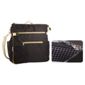Minene City Changing Bag, Black & Silver