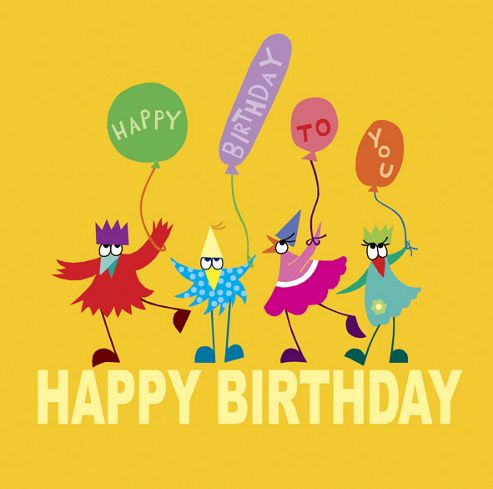 Image of Holy Mackerel Greetings Card- Animal Party Ballon Card
