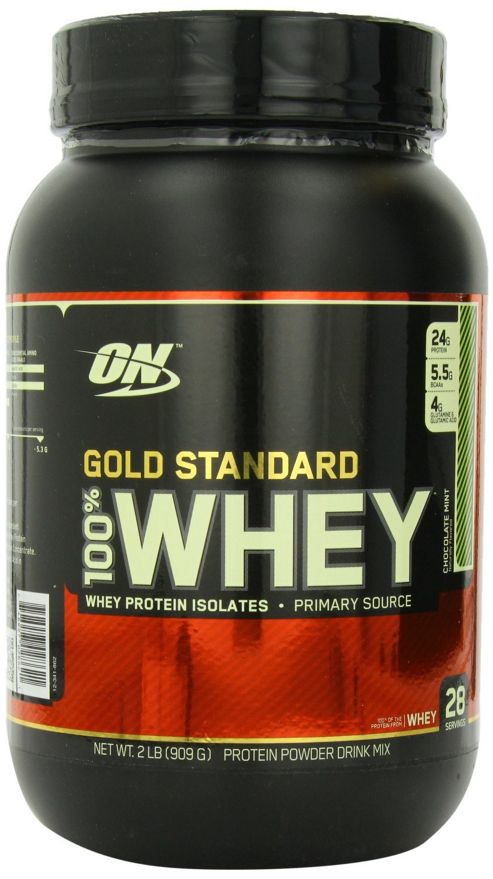 Image of Optimum Nutrition 100% Whey Protein 908g - Chocolate Mint