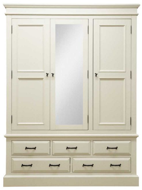 Image of Ultimum Hambleton Off White 5 Drawer Wardrobe