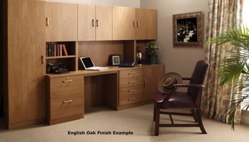 Image of Enduro Two Drawer Wooden Filing Cabinet - Walnut