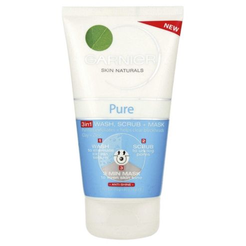 Image of Garnier Pure 3in 1 Wash