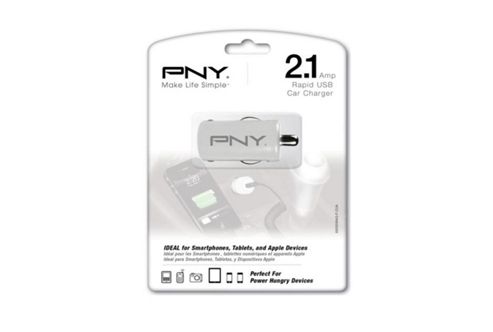 Image of Pny - Pny Usb Car Charger White - 5 Volt Dc Output At 21 Amps