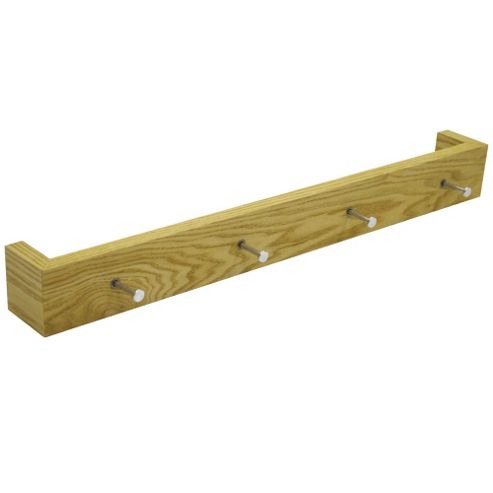 Image of Ellis - Wall Mounted 4 Coat Hook / Hanging Storage - Ash