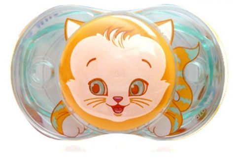 Image of Raz-baby Keep It Kleen Pacifier Dummy Kitty Design