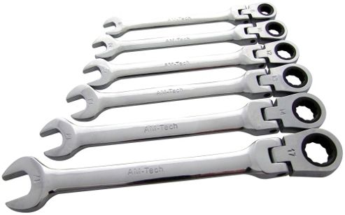 Image of Am-tech Flexible Gear Wrench Set (6 Pieces)