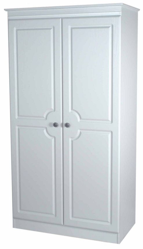 Image of Welcome Furniture Pembroke Plain Wardrobe - 95.5 Cm - White