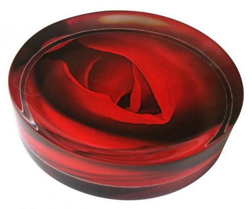 Image of Sanwood Scarlet Soap Dish In Red