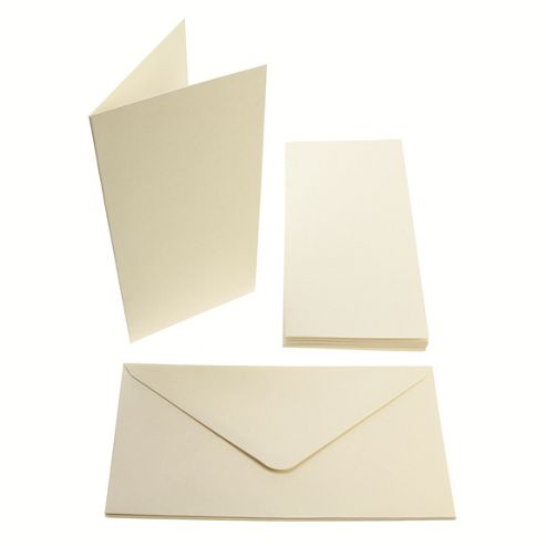 Image of Tall Card Blanks 300gsm 10pk - Cream