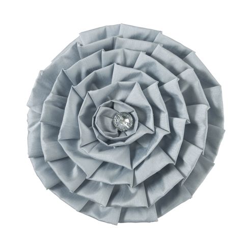 Image of Catherine Lansfield Home Diamond Pleats Cushion Silver Cushion