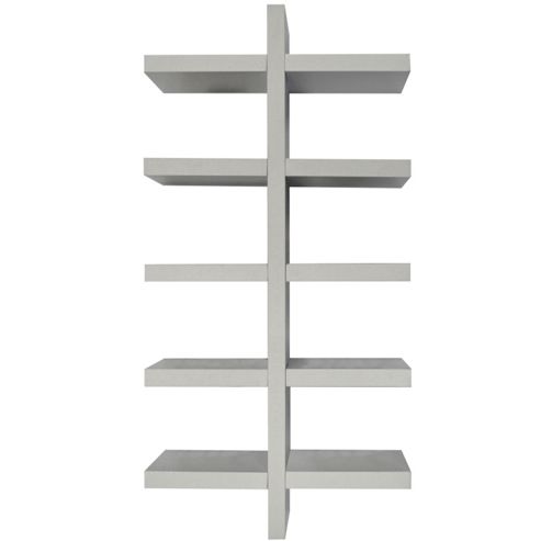 Image of Essa - Wall Mounted 5 Tier Storage / Display Shelf - White