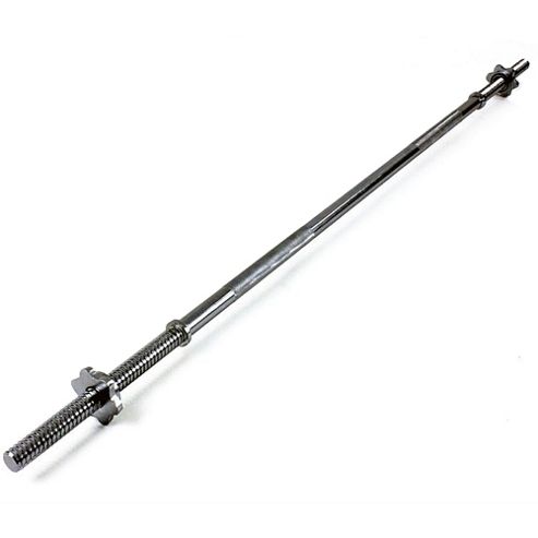 Image of Marcy Standard Spinlock Barbell Weight Bar With Collars - 6ft