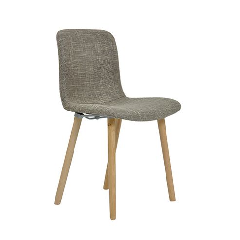 Image of Porto Dining Office Chair Coffee Natural Leg