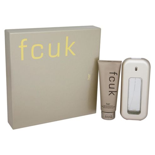Image of Fcuk Her 100ml Edt Spray & 100ml Body Lotion Gift Set