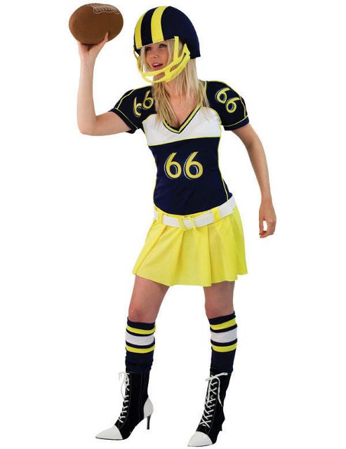Image of American Football Girl Costume Large