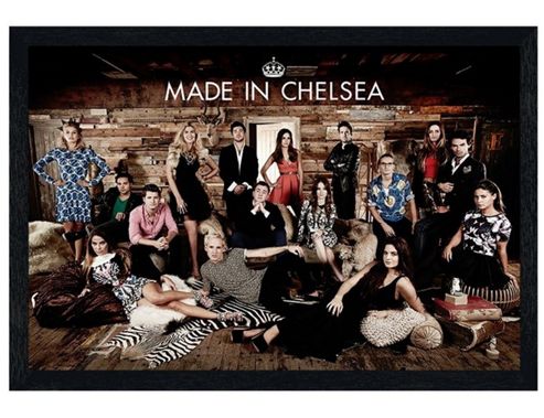 Image of Black Wooden Framed Made In Chelsea Reality Tv Poster