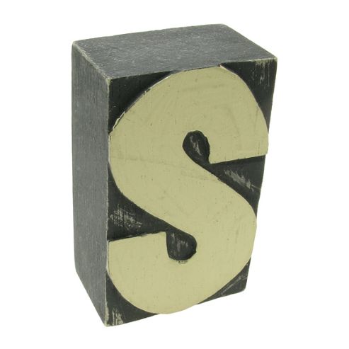 Image of Block Letter - S