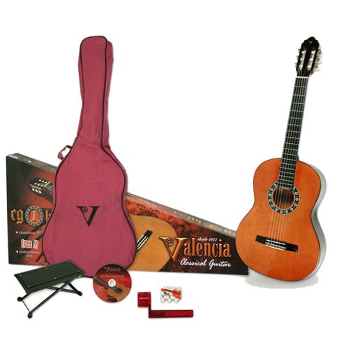 Image of Valencia 1/2 Size Classical Guitar Pack
