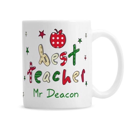 Image of Personalised Best Teacher Mug