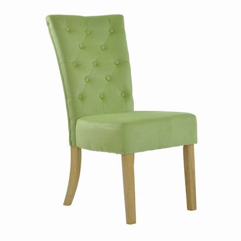 Image of Regent Green Velvet Dining Chair
