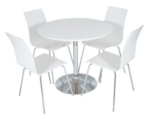 Image of Levv Dtw-50w White Dining Set