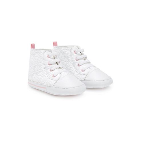 Image of Broderie Baseball Boots - White