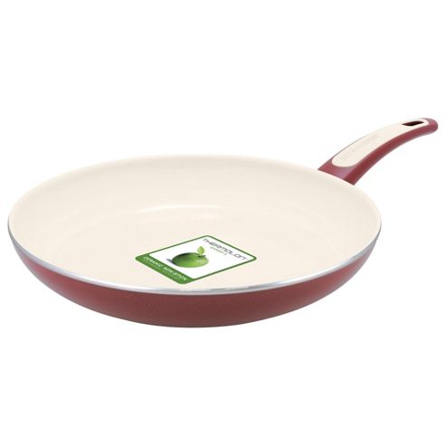 Image of Vita Verde Contrast Frying Pan, 30cm, Red/cream