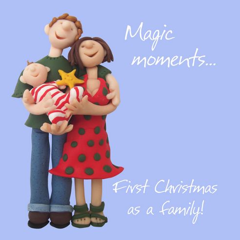 Image of Holy Mackerel Magic Moments, First Christmas As A Family Greetings Card