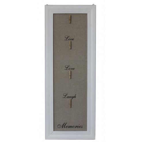 Image of Memory - Live Love Laugh Photo Board - White / Beige