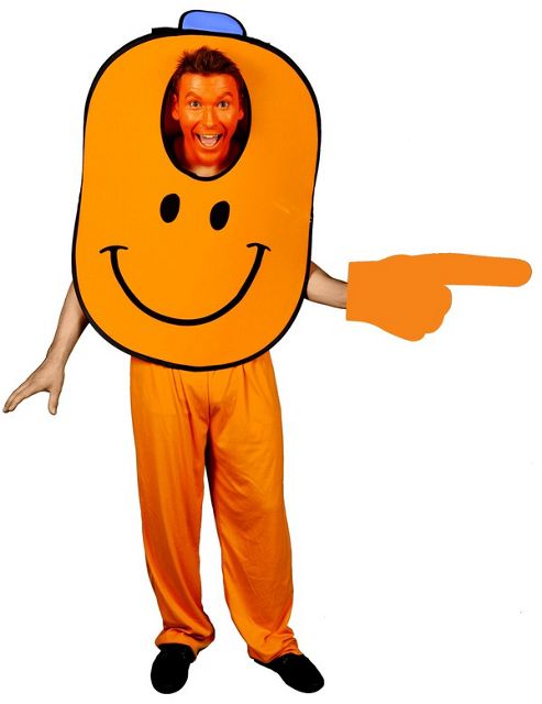 Image of Adult Mr Men Mr Tickle Morph Costume