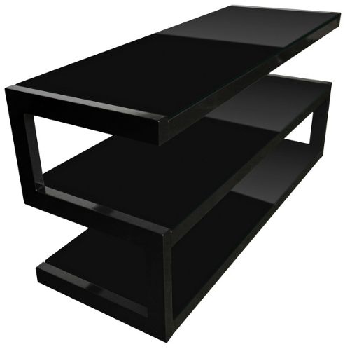 Image of Norstone Esse Mini Black Tv Stand For Tvs Up To 37 Inch