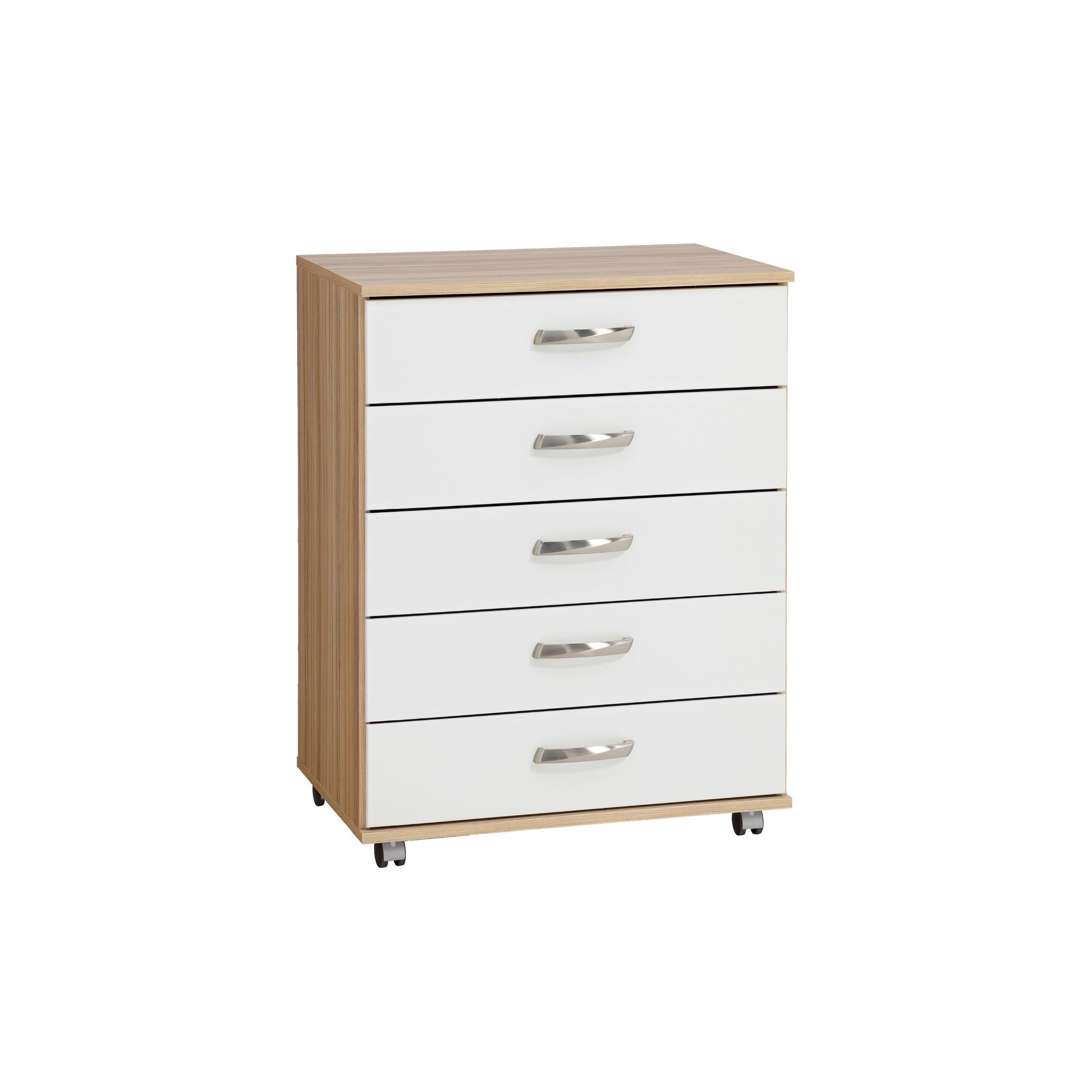 Ideal Furniture Regal 5 Drawer Chest in white at Tesco Direct