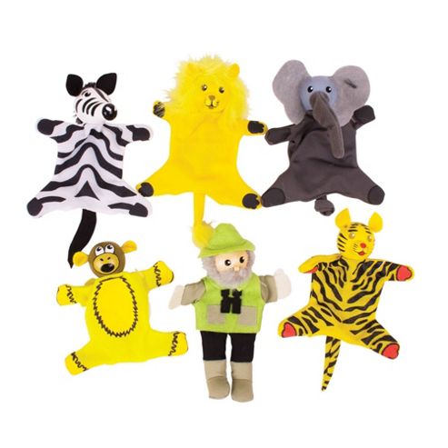 Image of Bigjigs Toys Bj779 Safari Finger Puppets