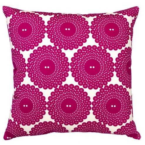 Image of Graduate Collection Button Print Cushion - Pink