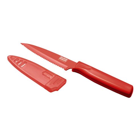 Image of Colori-- Serrated Paring Knife Red