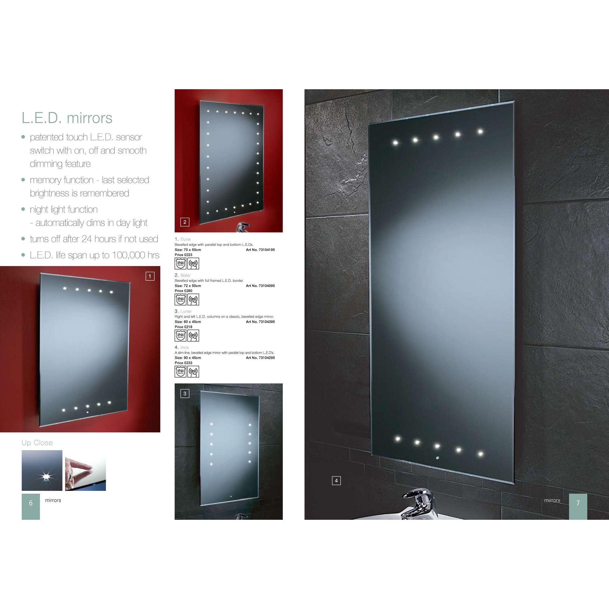 HIB Duna LED Mirror at Tesco Direct