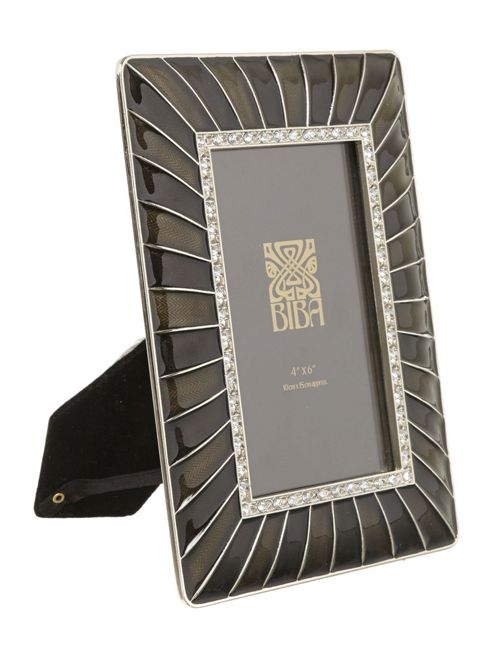 Image of Biba Black Enamel Frame 4x6 From House Of Fraserfrom
