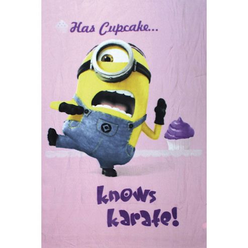 Image of Despicable Me Pink Minion Blanket